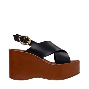 Imagem de Sandalia Carrano Buckle Tiras Maxi Anabela 