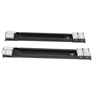 Imagem de Zerodis Rolo de Geladeira, Jardinagem Doméstica, Eletrodomésticos, Peças de Eletrodomésticos, Peças de, Controle Deslizante Com 24 Rodas, Capacidade de Carga de 300kg para Máquinas de Lavar e (Preto)