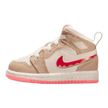 Imagem de AIR JORDAN 1 MID SE (TD) "DESERT/FUSION RED PALE IVORY", Deserto/Fusion vermelho - marfim pálido, 22