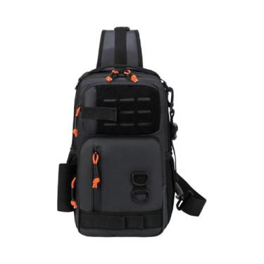 Imagem de Mochila Tática Masculina Para Pesca Com Suporte Para Vara, Bolsa De Ca