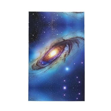 Imagem de XLLingL Toalhas de cozinha waffle com estampa de galáxia azul, panos de prato de microfibra, perfeitos para decoração e limpeza de cozinha - 1 peça