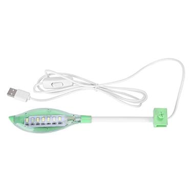 Imagem de Siwoted profissional usb led luz de aquário iluminação para tanque de peixes acessório de lâmpada verde
