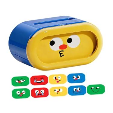 Imagem de KiBcsLic Porta-lenços de papel decorativo, organizador de lenços, caixa para guardar guardanapos, ideal para sala de estar, carro e casa, Azul