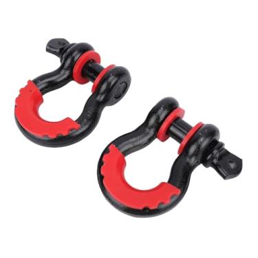 Imagem de WALFRONT Manilha de Anel D de 4,75 Toneladas, Manilha de Pino de Parafuso de Aço Carbono Resistente para Reboque de Guincho, Recuperação Fora de Estrada e Montagem de Cinta de Reboque de Caminhão