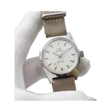 Imagem de Relógio Mecânico Masculino De 36mm Com Corda Manual, Estilo Retrô De N