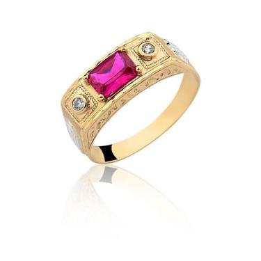 Imagem de Anel Formatura Masculino Advogado Direito Ouro 18k An119 - MAEHLER Art