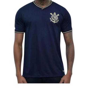 Imagem de Camisa Masculina Corinthians Roxa Dourado Oficial Licenciado-Masculino