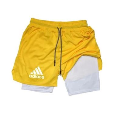 Imagem de Shorts Esportivos Masculinos De Compressão De Secagem Rápida Para Corr
