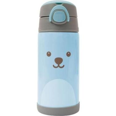 Imagem de Copo Térmico Parede Dupla Com Canudo Gumy Azul Buba-Masculino