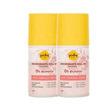Imagem de Combo 2x Desodorante Roll-On Feminino Piatan Natural 75ml