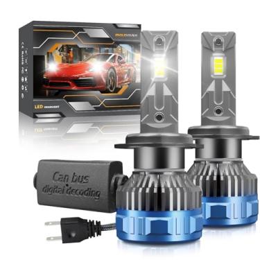 Imagem de Kit de Conversão Lâmpada Farol LED para Carro H7 Alto e Baixo Super Brilhante 60W 60000LM com Resfriamento 12000rpm 2 Pacotes