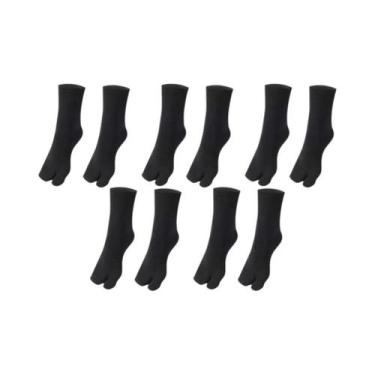 Imagem de Sandalhas De Algodão Respirável Unissex, Chinelo De Dois Dedos, Meias 