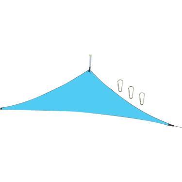 Imagem de 13ft Triângulo Rain Fly Toldo de Sombra UV para Sol Canopy Resistente Poliéster 210T Atividades em Pátio Jardim e Quintal