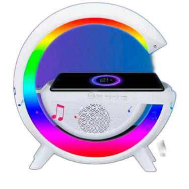 Imagem de Luminária De Mesa Abajur Rgb Smart Bluetooth Speaker Wireles