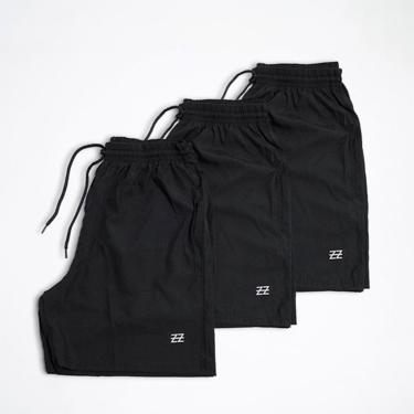 Imagem de Kit 3 Bermudas Masculinas Academia Treino Praia Corrida Shorts Elástico Luzzoo-Masculino