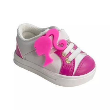 Imagem de Sapatinho de Bebê Infantil Menina Tênis Rosa Boneca Barb md1 - Infanti