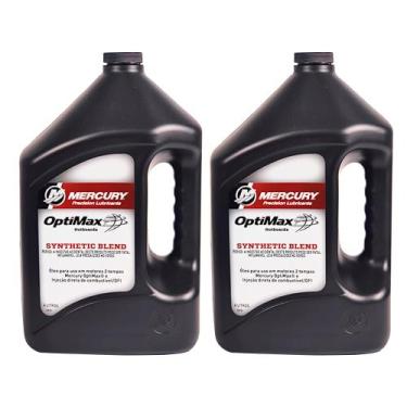 Imagem de 8M0075302 Óleo Mercury Optimax 2 Tempos Galão 4 Litros Kit Com 2 Litro