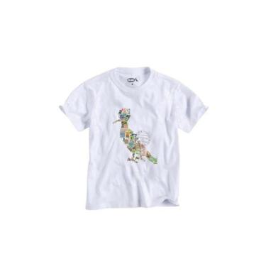 Imagem de Camiseta Infantil Pica Pau Selo Reserva Mini, Branco, 02