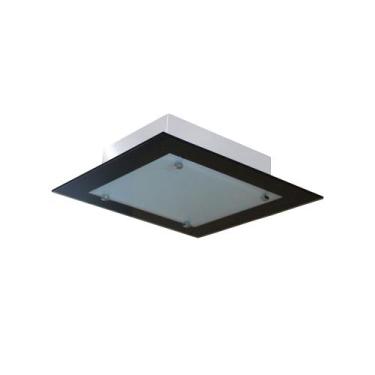 Imagem de Lustre Plafon de Sobrepor de vidro para 02 lâmpadas 30cm Ideal para Sa