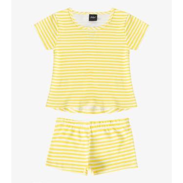 Imagem de Conjunto Infantil Blusa com Shorts Select Amarelo, 1, Amarelo