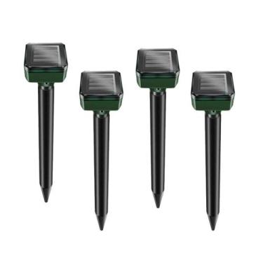 Imagem de Repelente Solar Ultrassonico Cobras 4 unidades Pestes Ratos Roedores J