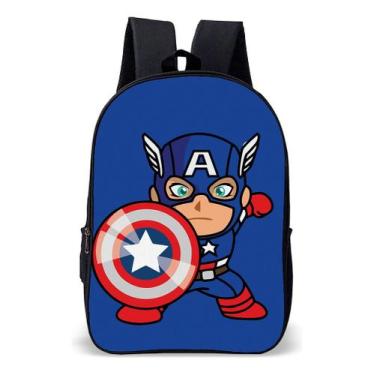Imagem de Mochila Infantil Escolar Simples Tema Heroi Super America - Use Nerd, 