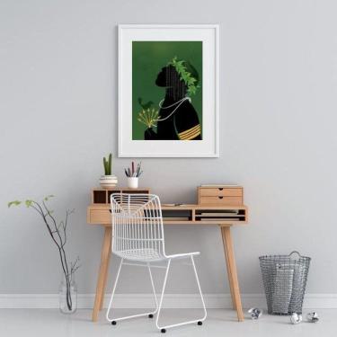 Imagem de Quadro Decorativo Oxóssi Orixá - 60X48Cm