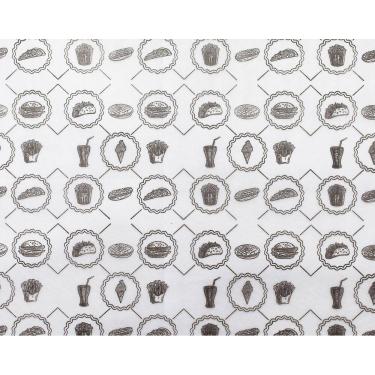 Imagem de Papel Parafinado 38X40 Pacote Com 500 Folhas Estampa Preta