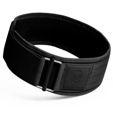 Imagem de Gymreapers Cinto de levantamento de peso masculino com trava rápida, cinto de ginástica para levantamento de peso, cinto de levantamento terra, com fivela de metal de neoprene de 10 cm, suporte