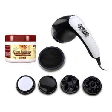 Imagem de Kit Massageador Orbital Profissional Drenagem Linfática + Creme Esfoli