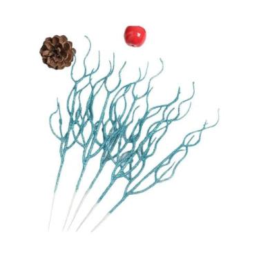 Imagem de Buquê De Ramos Coloridos Artificiais Para Decoração De Árvore De Natal