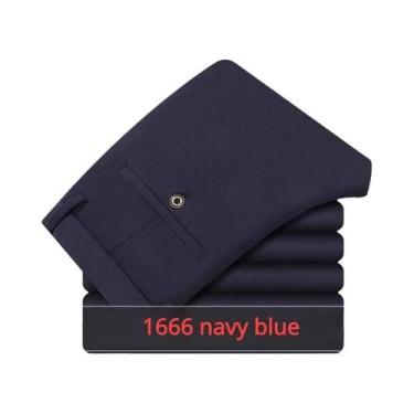 Imagem de Calças Sociais Masculinas Pretas Slim-Fit Confortáveis Para Todas as E