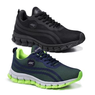 Imagem de Kit 2 Tênis O Equilíbrio Perfeito entre Conforto e Performance Cor:;Gênero:Masculino;Tamanho:34-Masculino