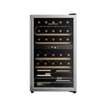Imagem de Adega Climatizada Brastemp Dual Zone 33 Garrafas Inox BZB33BE