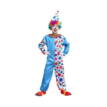 Imagem de Fantasia De Palhaço De Circo Adulto Para Apresentações De Palco, Hallo
