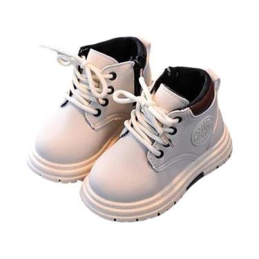 Imagem de Botas De Cano Curto Em Couro PU Para Meninas E Meninos, Sola Macia, An