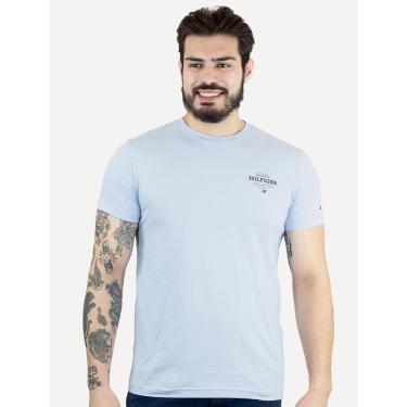 Imagem de Camiseta Tommy Hilfiger Masculina Monotype All American Azul Claro-Masculino