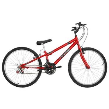 Imagem de Bicicleta Aro 26 Ultra Bikes Rebaixada Freios V-Brake, Vermelho, Aro 2