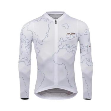 Imagem de Camisa De Ciclismo Masculina De Manga Longa Com Proteção UV Para Verão