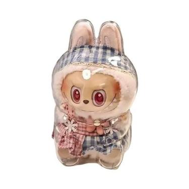 Imagem de Capa Protetora Transparente Para Boneca LABUBU Série Coca-Cola, Capa A