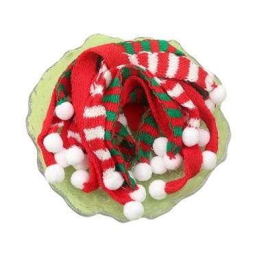 Imagem de Cachecóis De Natal Tricotados Multicoloridos Com Contas, Conjuntos De 