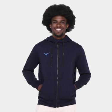 Imagem de Moletom Mizuno Com Ziper Masculino, Azul, P