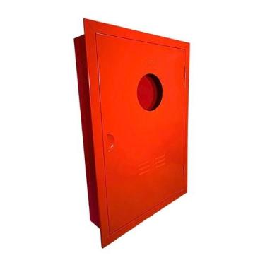 Imagem de Abrigo 2 Mangueira Incêndio Embutir Chapa de Aço 75x45x17cm - Metasal