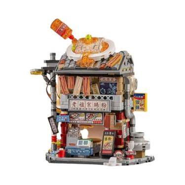 Imagem de Blocos De Montar Para Crianças Série Loz Street View Modelo De Cafeter