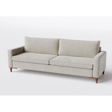 Imagem de Sofá 3 Lugares Living Fixo Viena 2,00m em Linho - Home Mobily, Bege Am