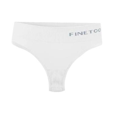 Imagem de Calcinhas Sem Costura Para Mulheres, Tanga Macia De Cintura Média, Tam