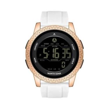 Imagem de Relógio Esportivo Digital Masculino À Prova D'Água 50M Com Cronômetro,