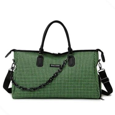 Imagem de Bolsa Academia Esportiva Xadrez Multifuncional Confortável Impermeável