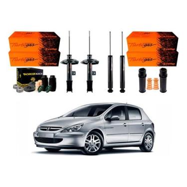 Imagem de Kit Amortecedor Dianteiro Traseiro 307 1.6 2002 A 2006 - Cofap