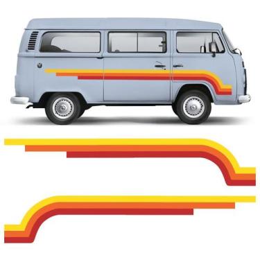 Imagem de Faixa Lateral Kombi Clássica Volkswagen Adesivo Decorativo - SPORTINOX